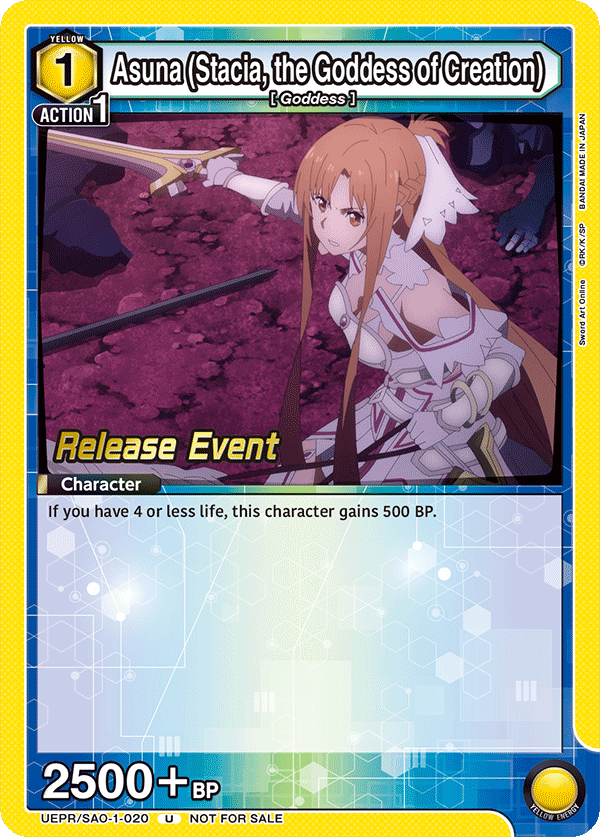 Asuna (Stacia, the Goddess of Creation) UEPR/SAO-1-020