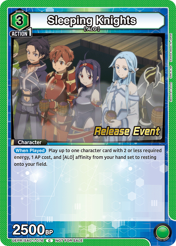 Sleeping Knights UEPR/SAO-1-076
