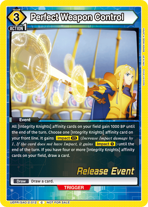 Perfect Weapon Control UEPR/SAO-2-012