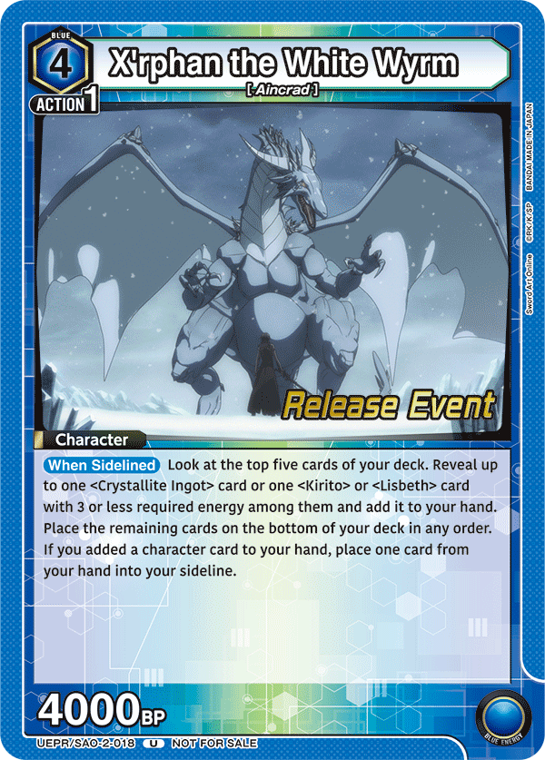 X'rphan the White Wyrm UEPR/SAO-2-018