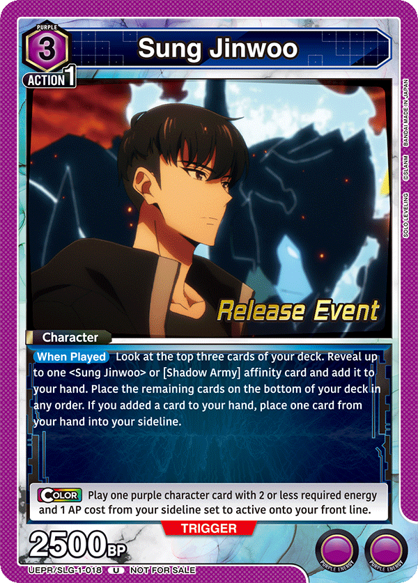 Sung Jinwoo UEPR/SLG-1-018