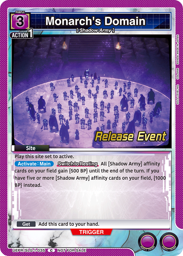 Monarch's Domain UEPR/SLG-1-035