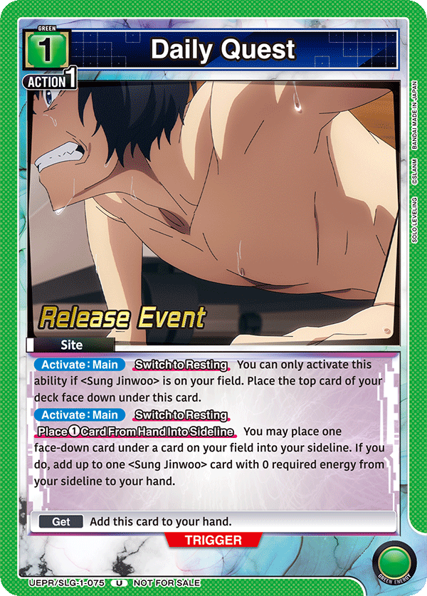 Daily Quest UEPR/SLG-1-075