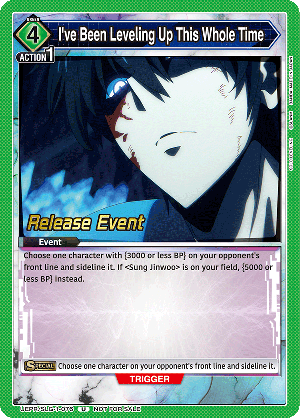 I've Been Leveling Up This Whole Time UEPR/SLG-1-076