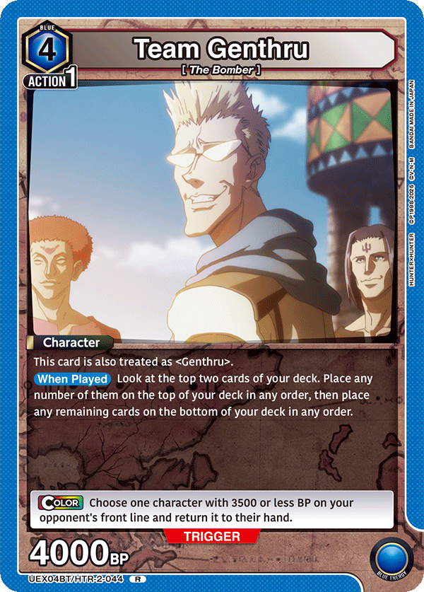 Team Genthru UEX04BT/HTR-2-044