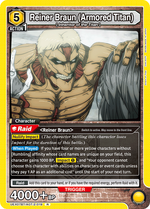 Reiner Braun (Armored Titan) UEX07BT/AOT-2-019