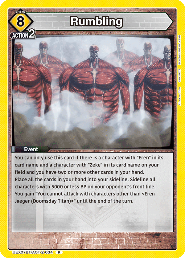 Rumbling UEX07BT/AOT-2-034