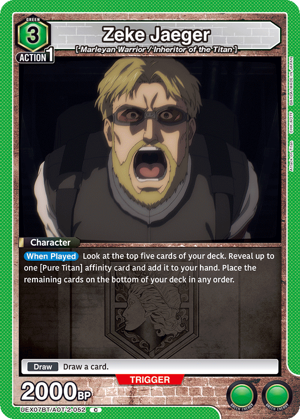Zeke Jaeger UEX07BT/AOT-2-052