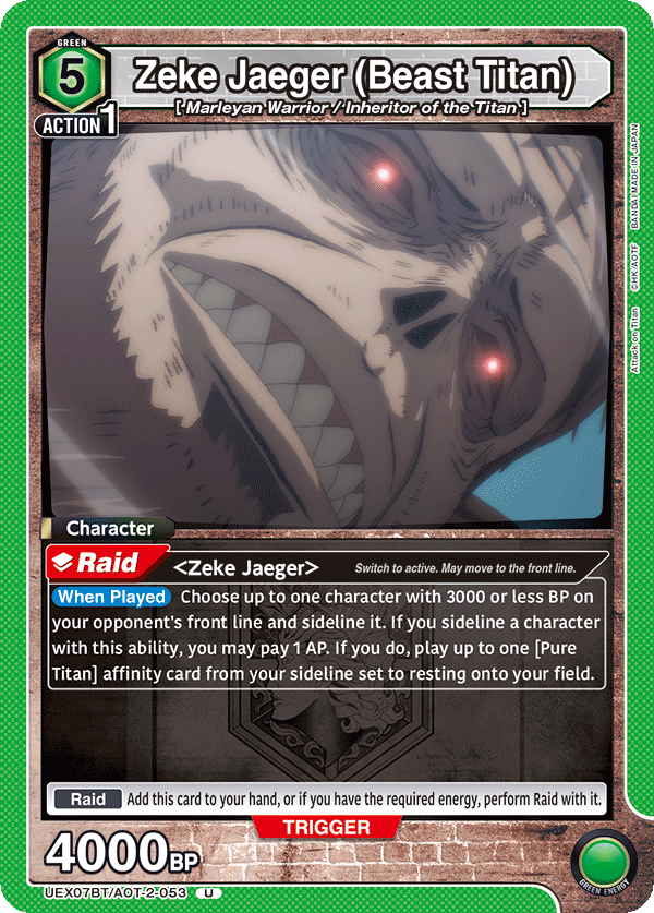 Zeke Jaeger (Beast Titan) UEX07BT/AOT-2-053