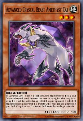 Advanced Crystal Beast Amethyst Cat BLCR-EN011