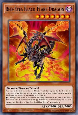 Red-Eyes Black Flare Dragon LDK2-ENJ02