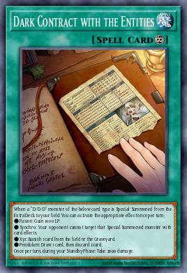 Dark Contract with the Entities RATE-EN099