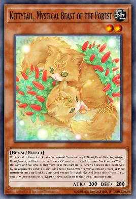 Kittytail, Mystical Beast of the Forest CYAC-EN096