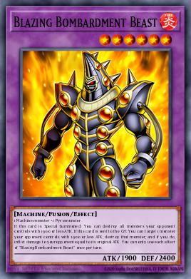 Blazing Bombardment Beast INFO-EN097