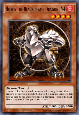 Horus the Black Flame Dragon LV4 DR3-EN006