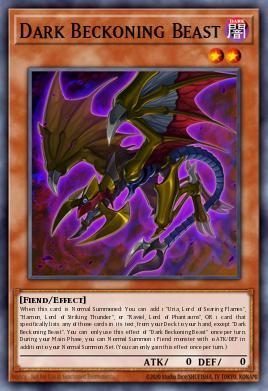 Dark Beckoning Beast SDSA-EN003