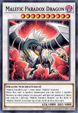 Malefic Paradox Dragon YMP1-EN007