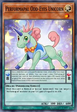 Performapal Odd-Eyes Unicorn SP17-EN033