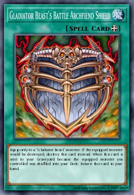 Gladiator Beast's Battle Archfiend Shield PTDN-EN060