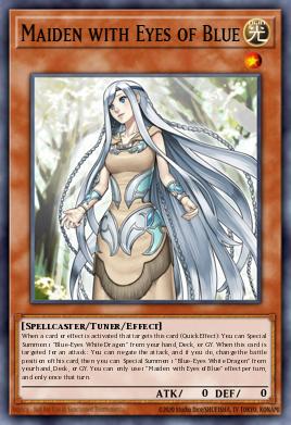 Maiden with Eyes of Blue LED3-EN008