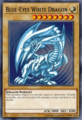 Blue-Eyes White Dragon card art