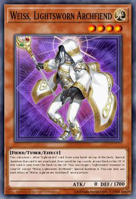 Weiss, Lightsworn Archfiend LEDE-EN024
