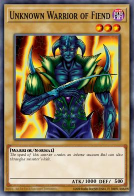 Unknown Warrior of Fiend SDK-E016