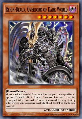 Reign-Beaux, Overlord of Dark World STON-EN017